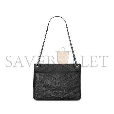YSL NIKI MEDIUM IN VINTAGE LEATHER 6331840EN041000 (28*20*8.5cm)
